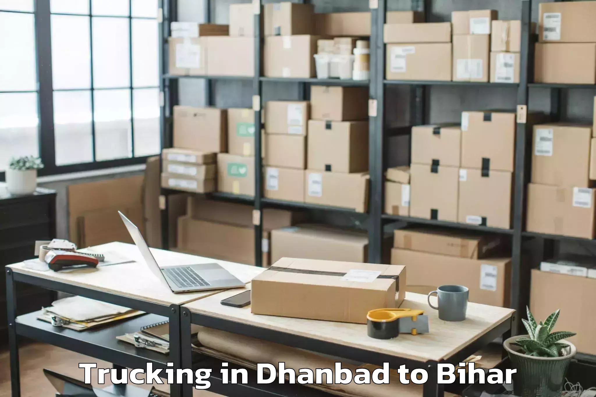 Easy Dhanbad to Mainatand Trucking Booking